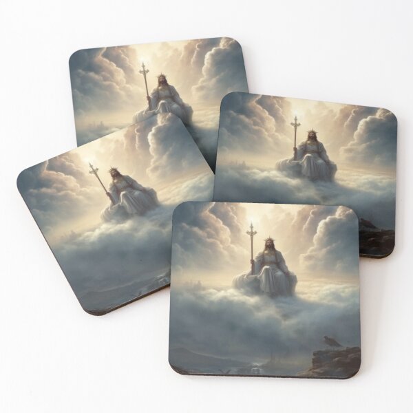 Item preview, Faith Based Artwork Religious Christian Beliefs Meeting God in Heaven B149-11 designed and sold by MPCFICTION.