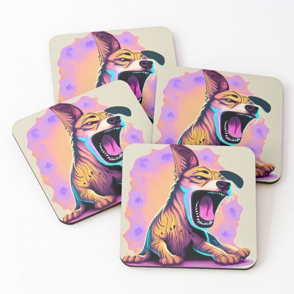 Item preview, Dog Stretched Morning Yawn designed and sold by petsfromweb.
