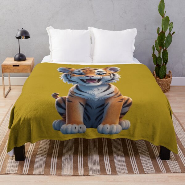 Item preview, Smiling Cute Tiger designed and sold by modernaarte.