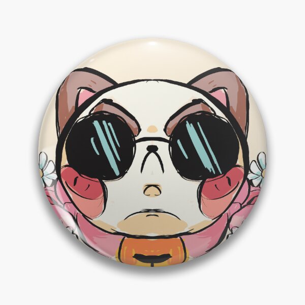 Item preview, puppycat cute angry kitty with flowers designed and sold by lunaticpark.