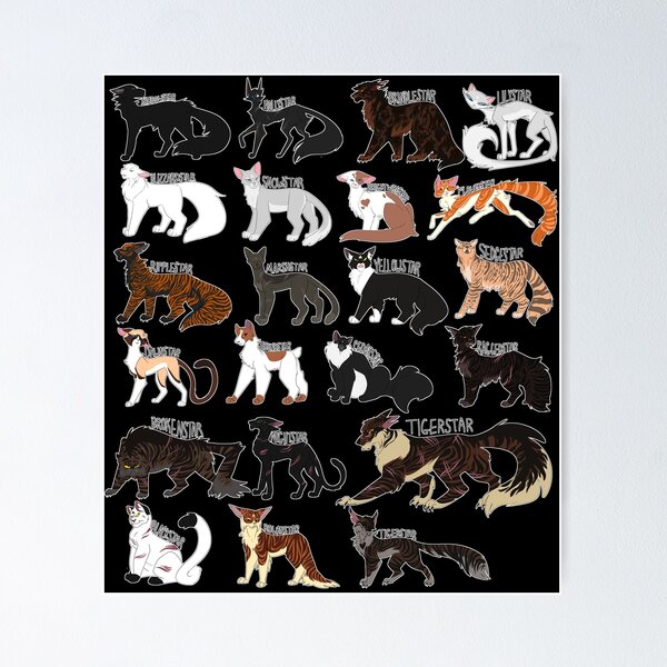 Item preview, Every Shadowclan Leader Ever designed and sold by Draikinator.