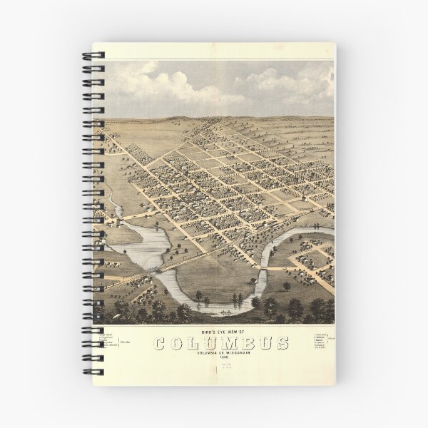 Item preview, Columbus, Wisconsin (1868) designed and sold by allhistory.