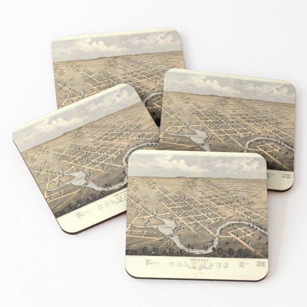 Item preview, Columbus, Wisconsin (1868) designed and sold by allhistory.