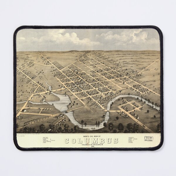 Item preview, Columbus, Wisconsin (1868) designed and sold by allhistory.