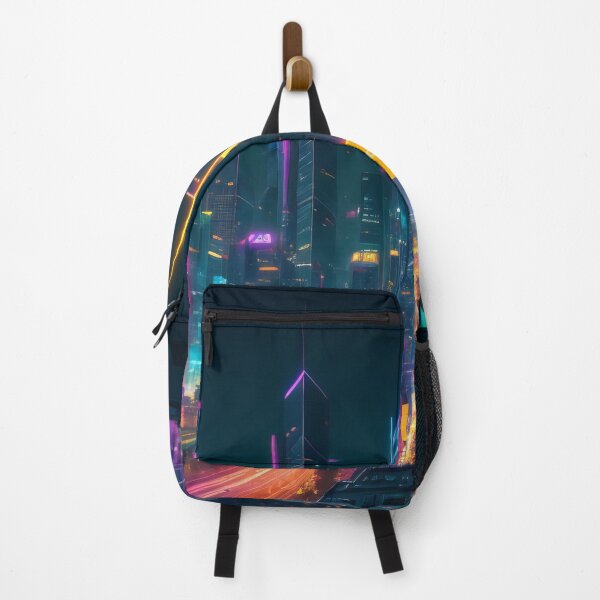 Item preview, Neon Pulse: The Vibrant Heartbeat of a Future Metropolis designed and sold by ArtComixHaven.