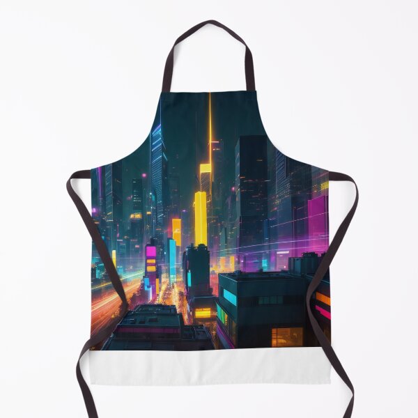 Item preview, Neon Pulse: The Vibrant Heartbeat of a Future Metropolis designed and sold by ArtComixHaven.