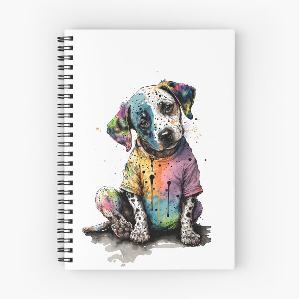 Item preview, Dog I in splashed paint effect designed and sold by Jerhus.