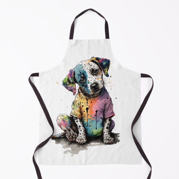 Item preview, Dog I in splashed paint effect designed and sold by Jerhus.