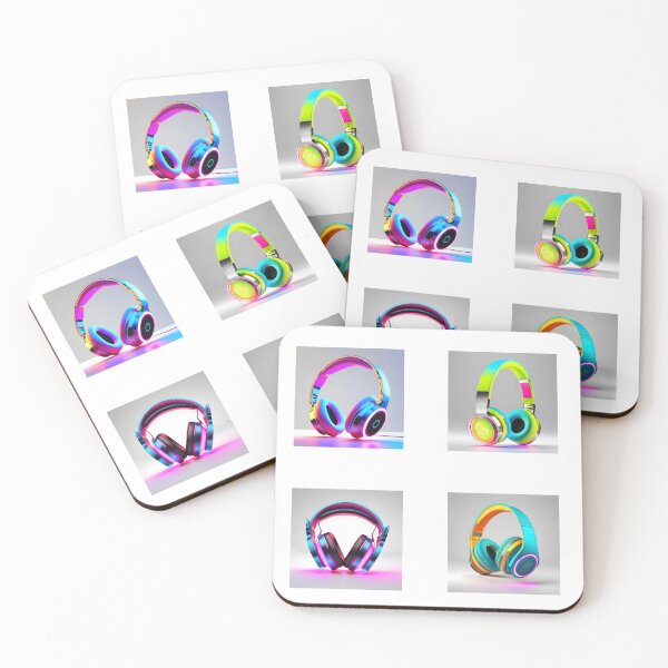 Item preview, Neon headphones pack bundle designed and sold by Inspirationmotivation.