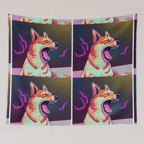 Item preview, Dog Stretched Morning Yawn designed and sold by petsfromweb.