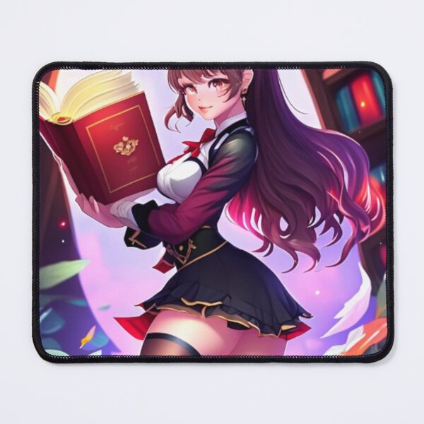 Item preview, Anime girl reading a book designed and sold by catcraftss.