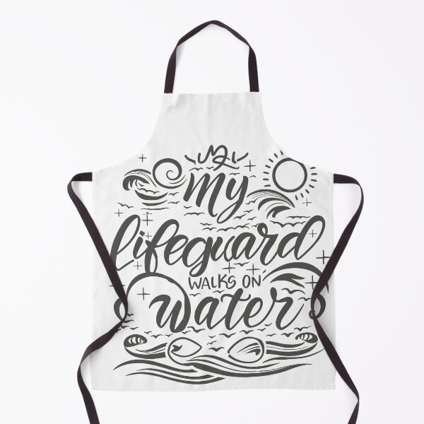 Item preview, My Lifeguard Walks on Water: Faith Beach Vibes Illustration designed and sold by HahaHandlesHub.