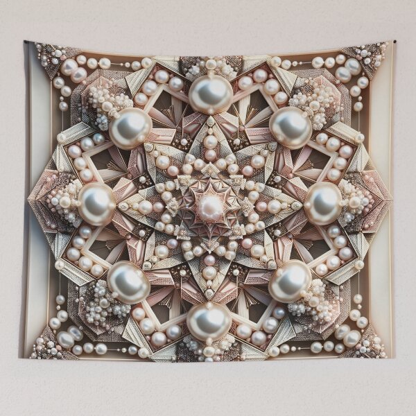 Item preview, Pearlescent Harmony: Kaleidoscopic Geometry designed and sold by APARTAI EU.