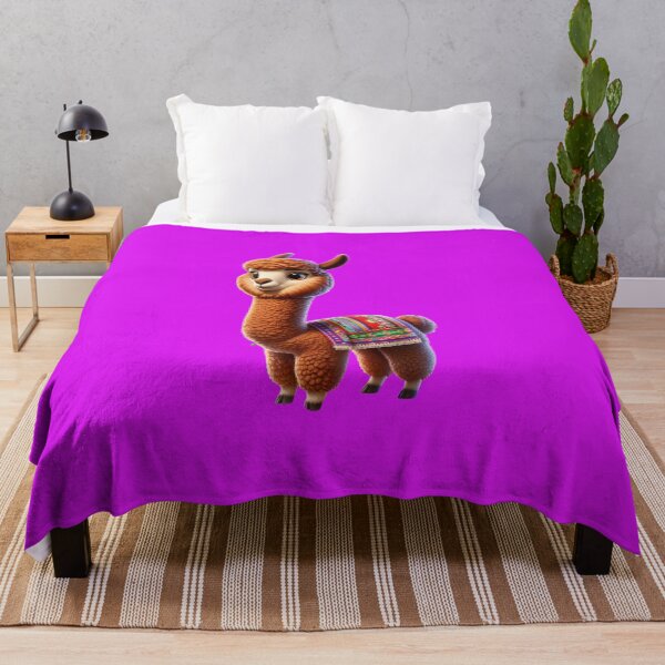 Item preview, Cute and adorable Llama or Alpaca with Peruvian rug on the back. No. 3 designed and sold by Nathalymx.