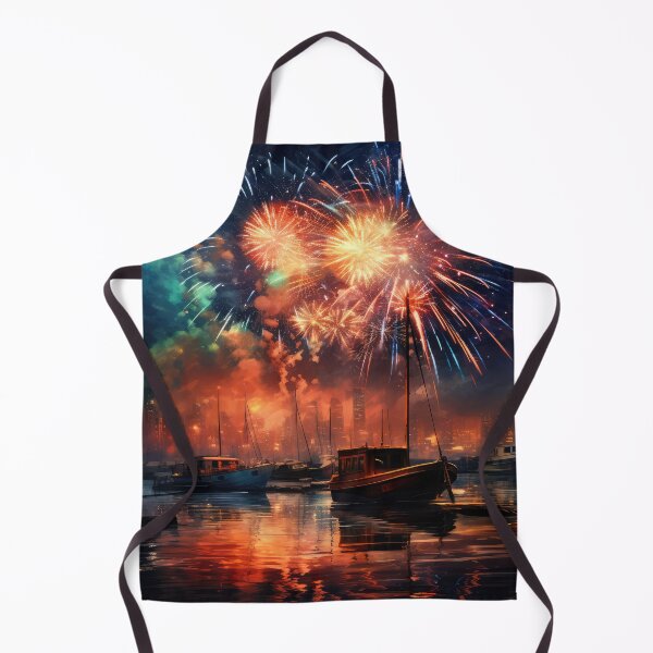 Item preview, Happy New Year Boat on the Water 01 designed and sold by Cilea Sabie.