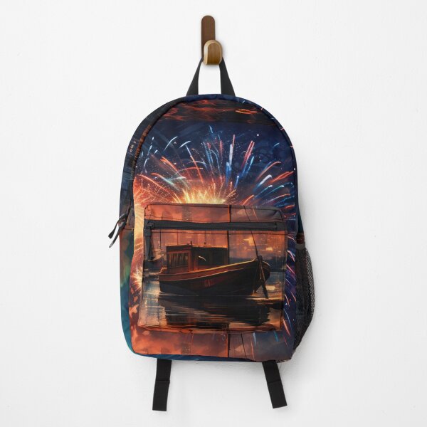 Item preview, Happy New Year Boat on the Water 01 designed and sold by Cilea Sabie.