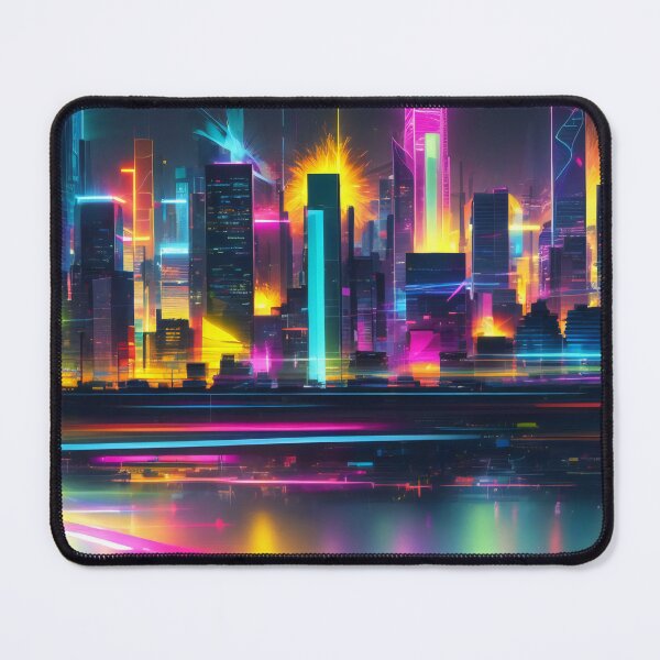 Item preview, Cosmic Clarity: A Neon Dream of Urban Infinity designed and sold by ArtComixHaven.