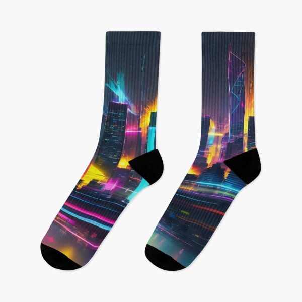 Item preview, Cosmic Clarity: A Neon Dream of Urban Infinity designed and sold by ArtComixHaven.