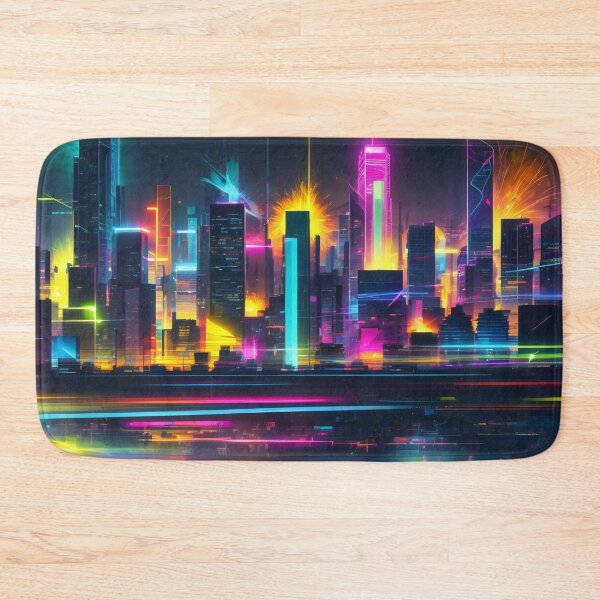 Item preview, Cosmic Clarity: A Neon Dream of Urban Infinity designed and sold by ArtComixHaven.