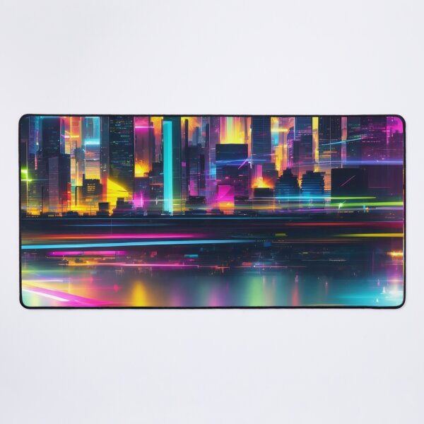 Item preview, Cosmic Clarity: A Neon Dream of Urban Infinity designed and sold by ArtComixHaven.