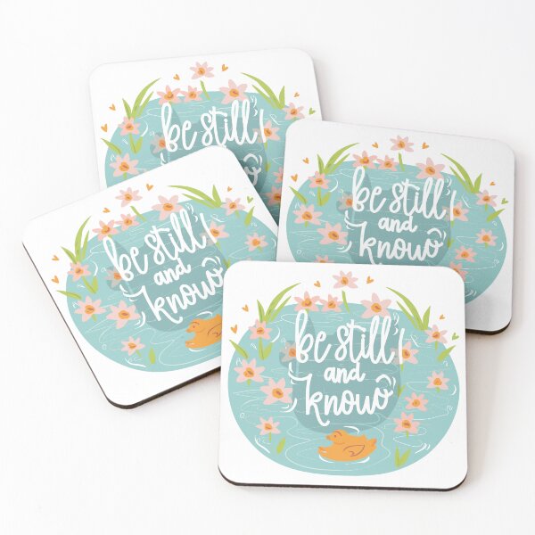 Item preview, Be Still and Know: Ducks Pond Illustration designed and sold by HahaHandlesHub.