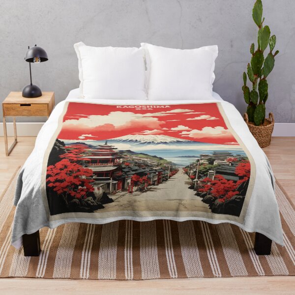 Item preview, Kagoshima Japan Vintage Poster Tourism designed and sold by TravelersGems.