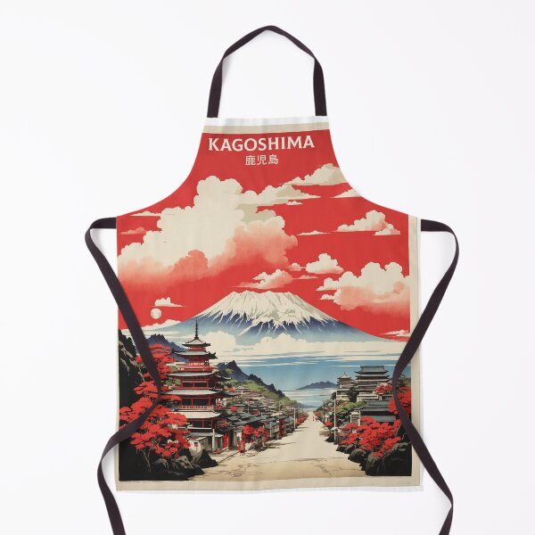Item preview, Kagoshima Japan Vintage Poster Tourism designed and sold by TravelersGems.
