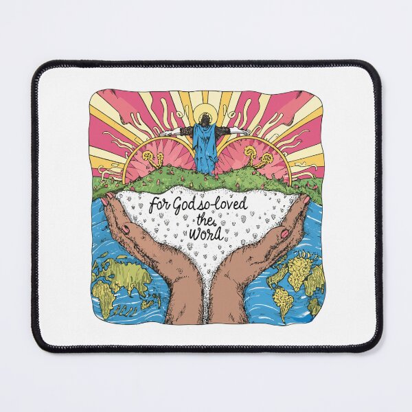 Item preview, For God so Loved the World: Christian Love Illustration designed and sold by HahaHandlesHub.