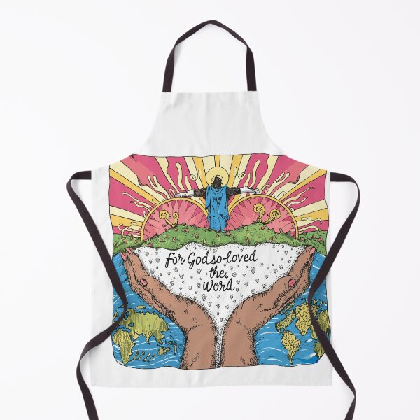 Item preview, For God so Loved the World: Christian Love Illustration designed and sold by HahaHandlesHub.