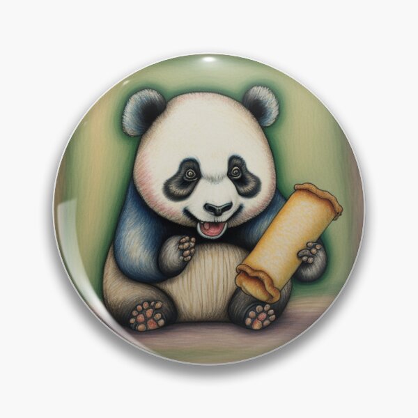 Item preview, Panda Eating Eggroll designed and sold by MixedBags.