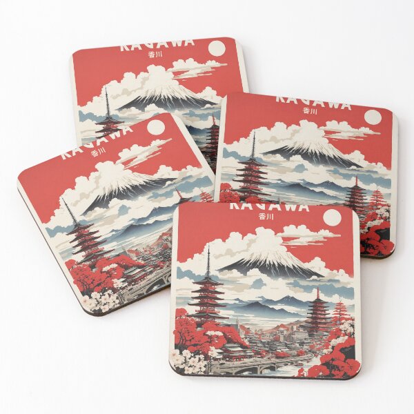 Item preview, Kagawa Japan Vintage Poster Tourism designed and sold by TravelersGems.