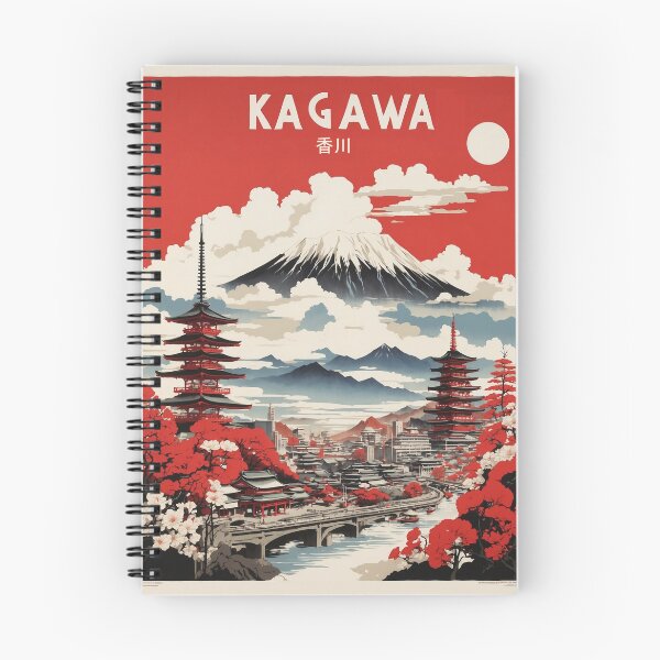 Item preview, Kagawa Japan Vintage Poster Tourism designed and sold by TravelersGems.