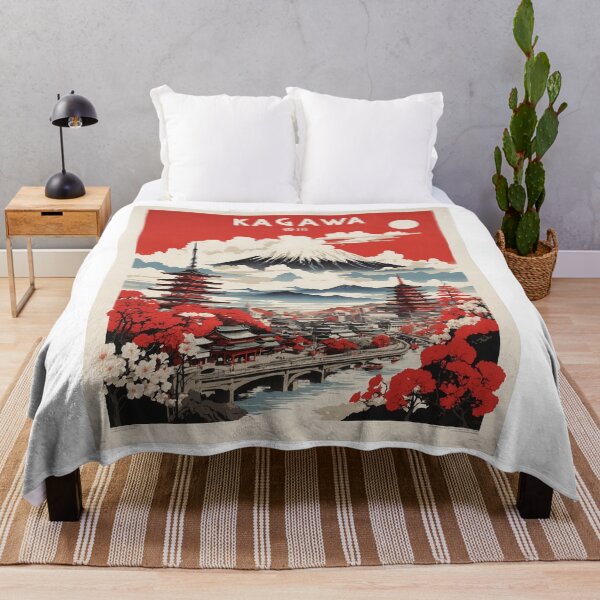 Item preview, Kagawa Japan Vintage Poster Tourism designed and sold by TravelersGems.