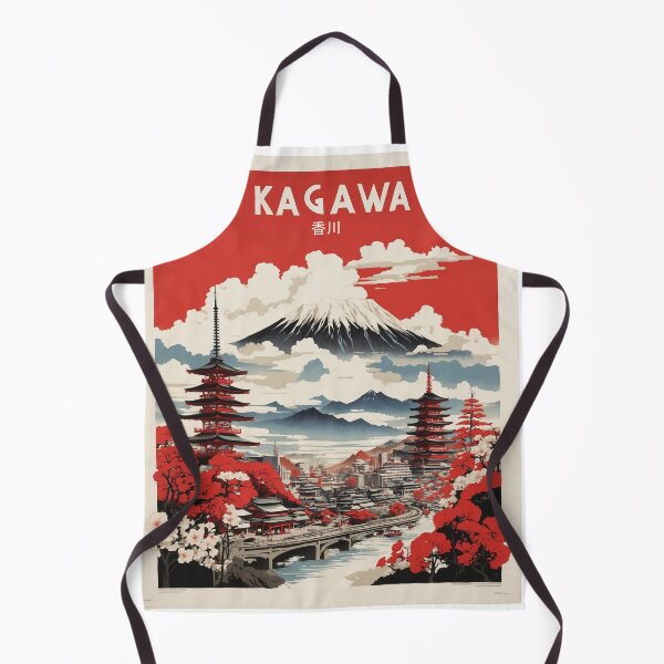 Item preview, Kagawa Japan Vintage Poster Tourism designed and sold by TravelersGems.