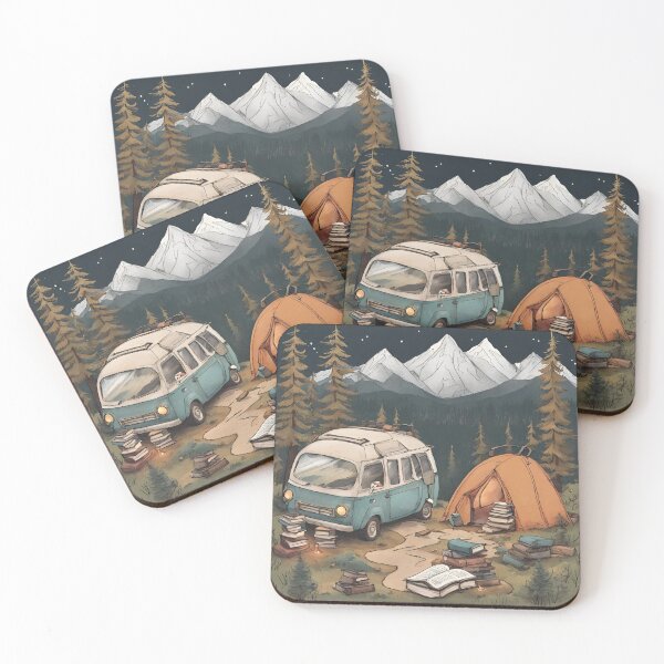 Item preview, Bookish Camping Van designed and sold by InkDrinker23.