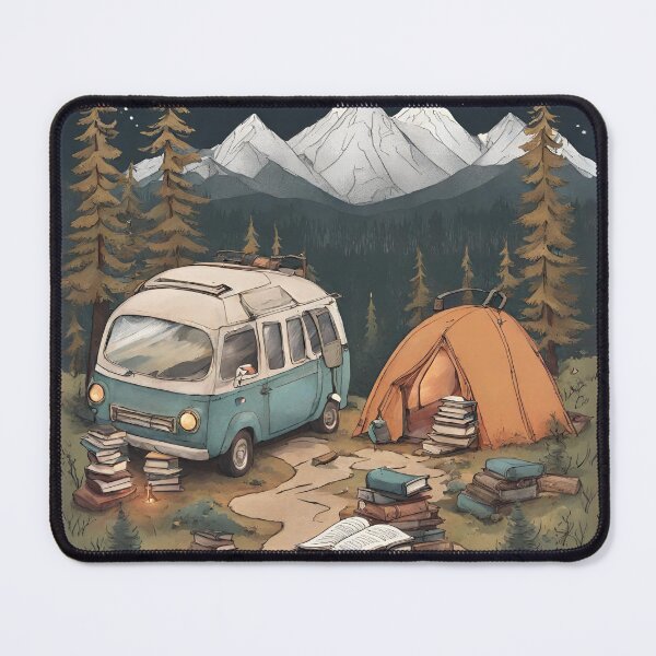 Item preview, Bookish Camping Van designed and sold by InkDrinker23.