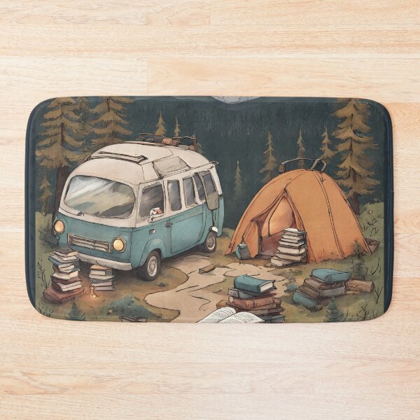 Item preview, Bookish Camping Van designed and sold by InkDrinker23.