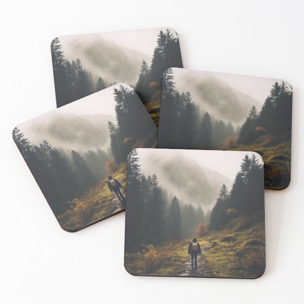 Item preview, Autumn Foggy Forest Trek designed and sold by Shirtastically.