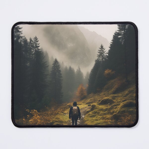 Item preview, Autumn Foggy Forest Trek designed and sold by Shirtastically.