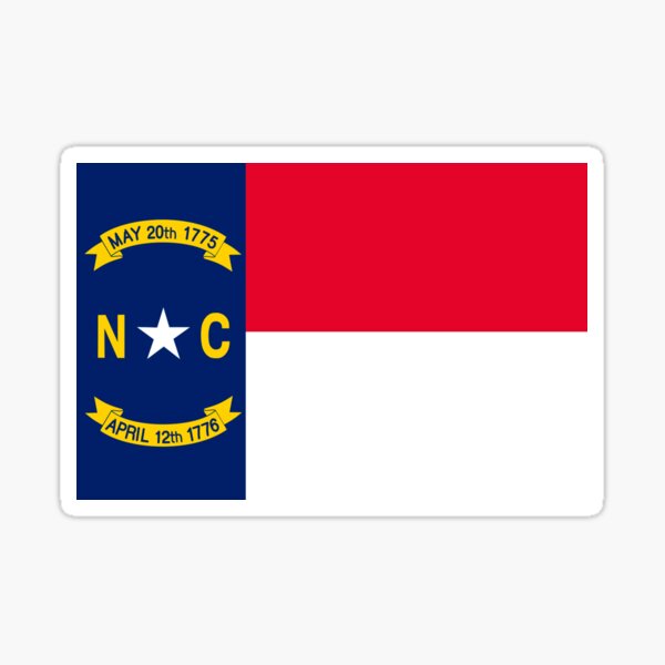 Artikelvorschau, North Carolina-Flagge entworfen und verkauft von taoistviking.