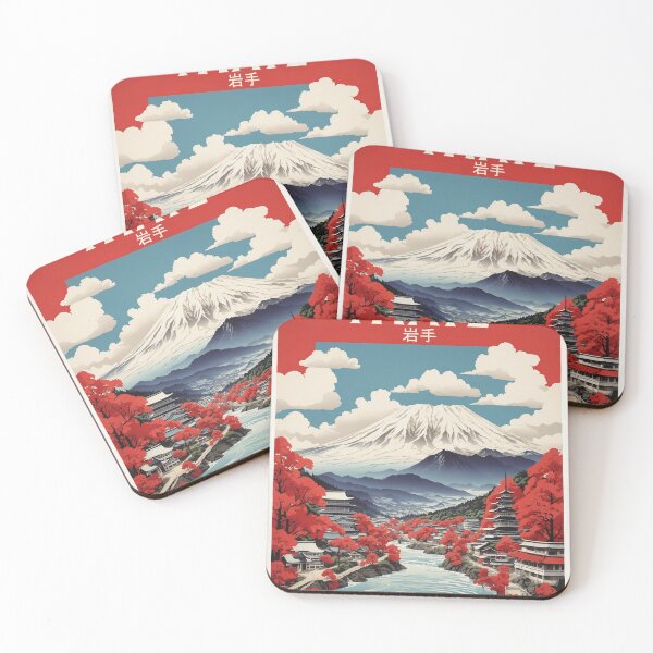 Item preview, Iwate Japan Vintage Poster Tourism 2 designed and sold by TravelersGems.