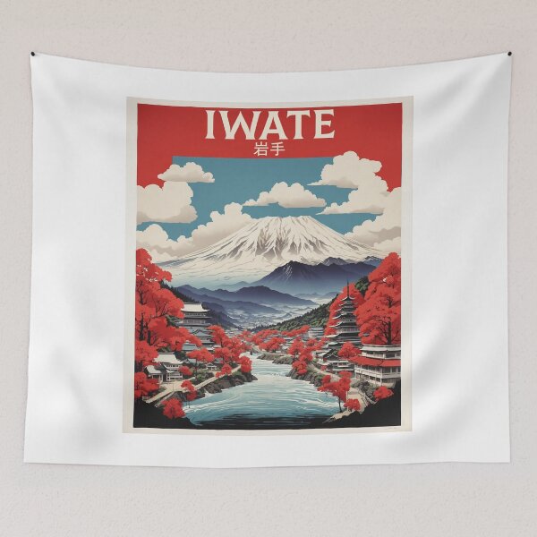 Item preview, Iwate Japan Vintage Poster Tourism 2 designed and sold by TravelersGems.