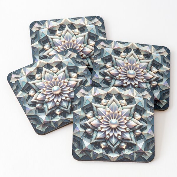 Item preview, Luminous Petal Mosaic: Pearlescent Kaleidoscope designed and sold by APARTAI EU.