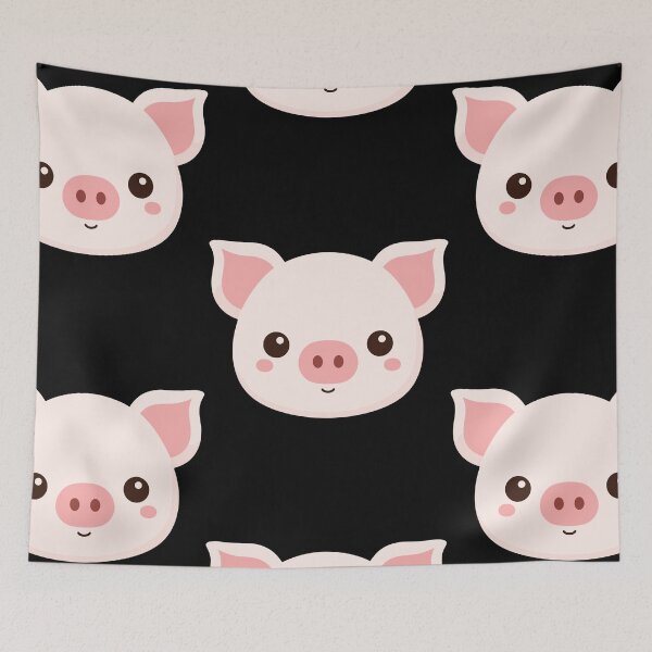 Item preview, Cute Vectoral Pig Face designed and sold by ArtfulWeave.