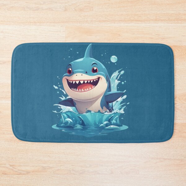 Item preview, Leap of Joy: Smiling Little Shark designed and sold by modernaarte.