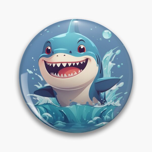 Item preview, Leap of Joy: Smiling Little Shark designed and sold by modernaarte.