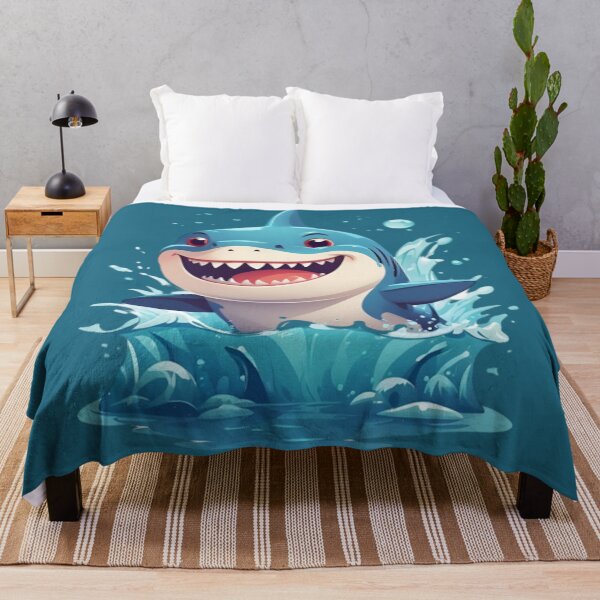 Item preview, Leap of Joy: Smiling Little Shark designed and sold by modernaarte.