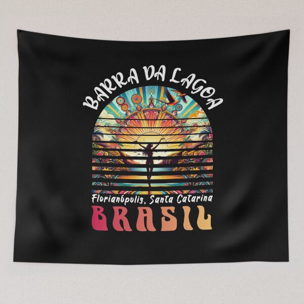 Item preview, Retro Brasil Barra da Lagoa Tropical Paradise designed and sold by SambaStyles.