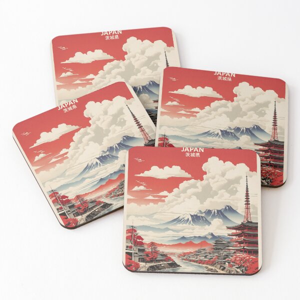 Item preview, Ibaraki Japan Vintage Poster Tourism 2 designed and sold by TravelersGems.