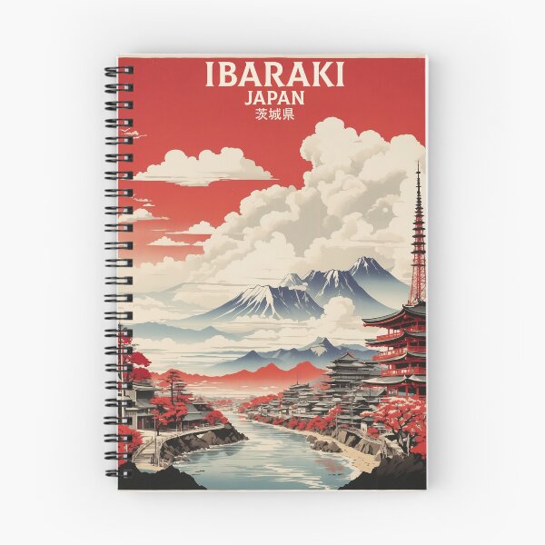 Item preview, Ibaraki Japan Vintage Poster Tourism 2 designed and sold by TravelersGems.